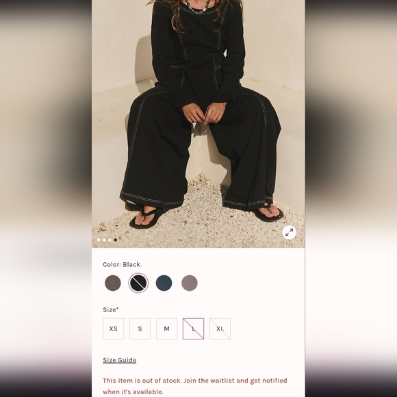 Free People Strada Jumpsuit In Black NWT - Picture 5 of 6